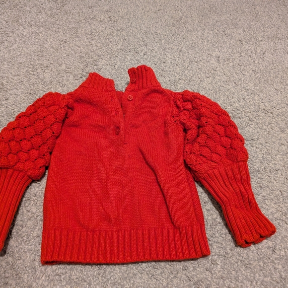 Red Cable Knit kid's Sweater - Picture 6 of 6
